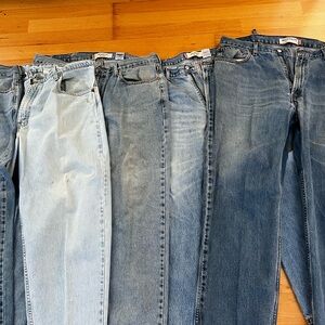 Levi's Classic Blue Denim Jeans Collection